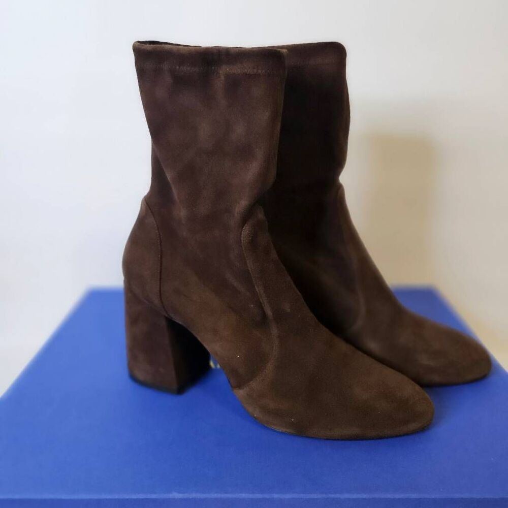 Stuart weitzman Flareblock Street Boots,  brown suede. 10B